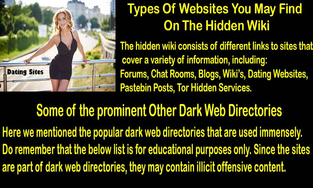 Some of the prominent Other Dark Web Directories