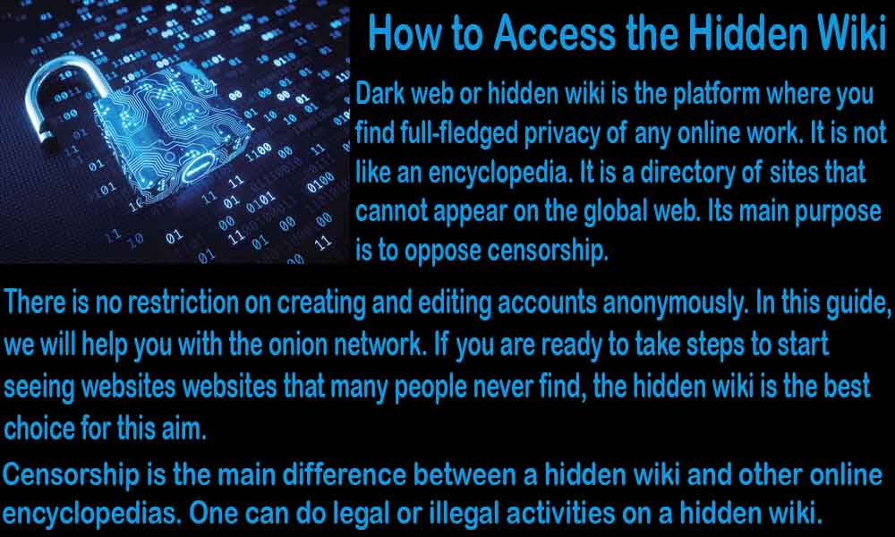 How to Access the Hidden Wiki