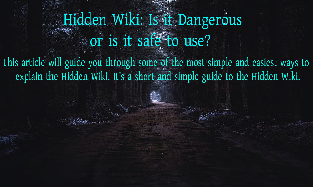 You are currently viewing Hidden Wiki: Is it Dangerous or is it Safe to Use? 