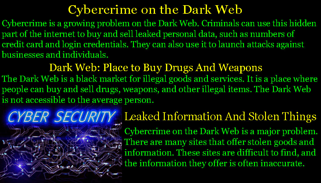 Dark Web Links Impact on Internet Governance and Cyber Security