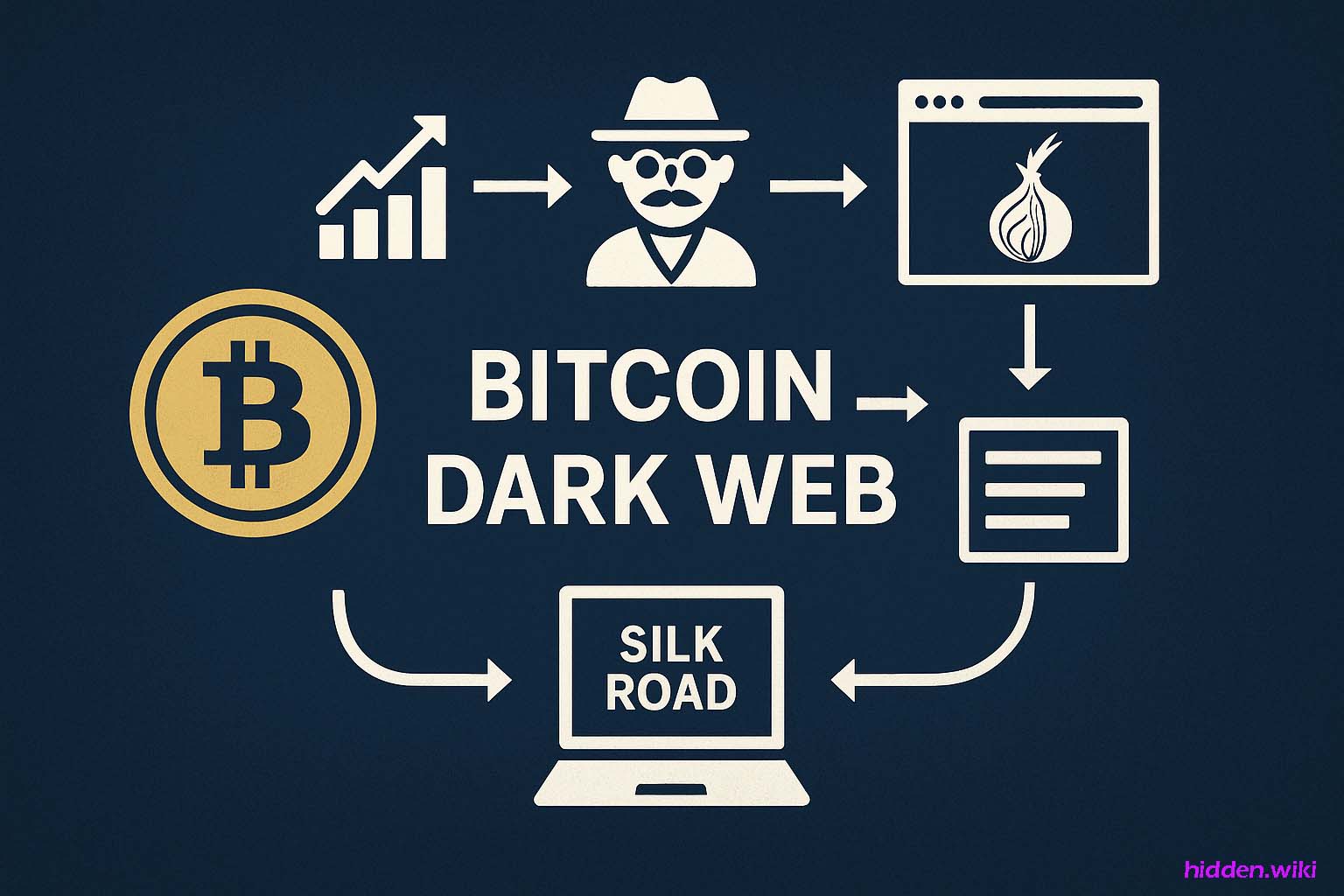 Bitcoin history and adoption on the dark web